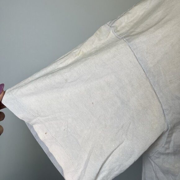 Vintage Nike 90s CASCADE RUN OFF Cropped Single Stitch T Shirt Large Grey Tag - Picture 9 of 12